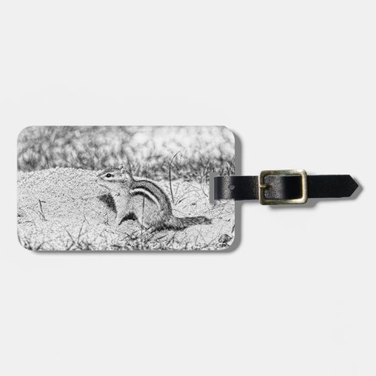 Chipmunk Sketch Gepäckanhänger (Vorderseite horizontal)