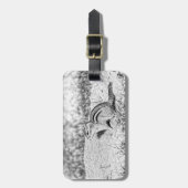 Chipmunk Sketch Gepäckanhänger (Vorderseite vertikal)