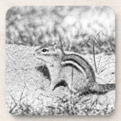 Chipmunk Sketch Untersetzer (Vorderseite)