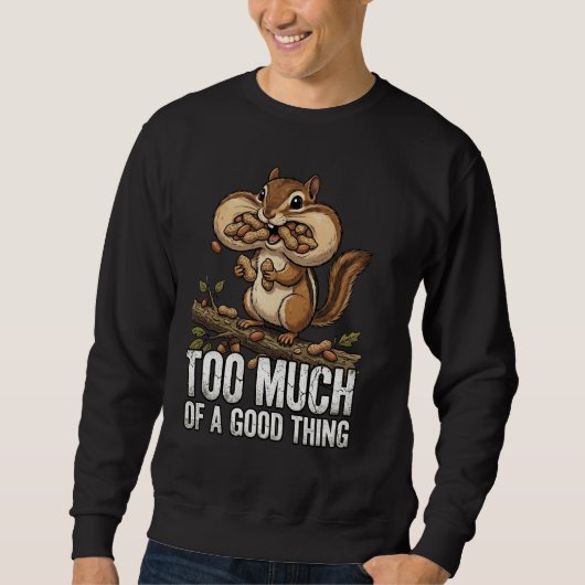 Chipmunk Snack-Attacke Sweatshirt (Vorderseite)