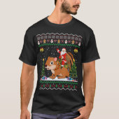 Chipmunk Ugly Xmas Geschenk Weihriding Chipmunk T-Shirt (Vorderseite)