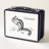 Chipmunk und Acorns Lunch Box (Rückseite)