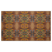 Chipmunk und Sonnenblumen Stoff (Fat Quarter (45,7 x 55,9 cm))