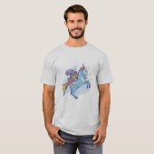 Chipmunk und Unicorn, magische Freunde T-Shirt (Vorne ganz)