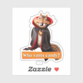 Chipmunk Vampire Aufkleber (Blatt)