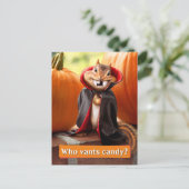 Chipmunk Vampire Einladungspostkarte (Stehend Vorderseite)