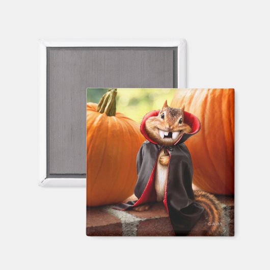 Chipmunk Vampire Magnet (Vorderseite/Rückseite)