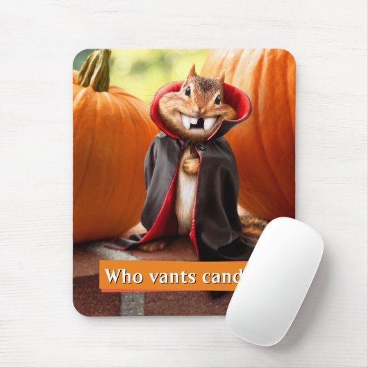Chipmunk Vampire Mousepad (Mit Mouse)