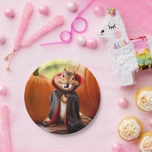 Chipmunk Vampire Pappteller (Party)