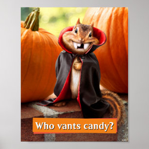 Chipmunk Vampire Poster