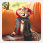Chipmunk Vampire Quadratischer Aufkleber (Vorderseite)