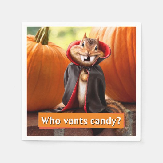 Chipmunk Vampire Serviette (Vorderseite)