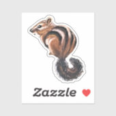 Chipmunk Vinyl Sticker (Blatt)
