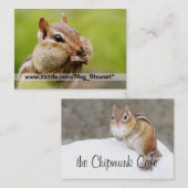 Chipmunk-Visitenkarten Visitenkarte (Vorne/Hinten)