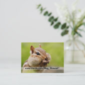 Chipmunk-Visitenkarten Visitenkarte (Stehend Vorderseite)