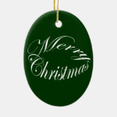 Chipmunk-Weihnachtsverzierung Keramikornament (Hinten)