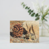 Chipmunk, wild lebende Tiere, Postkarte (Stehend Vorderseite)
