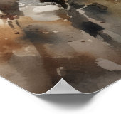 Chipmunk Woodland Animal Art Print Poster (Ecke)