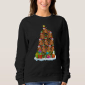 Chipmunk Xmas Holiday Chipmunk Christmas Tree Sweatshirt (Vorderseite)