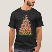 Chipmunk Xmas Lights Santa Chipmunk Christmas Tre T-Shirt (Vorderseite)