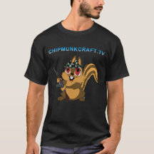 ChipmunkCraft dunkler T - Shirt v2