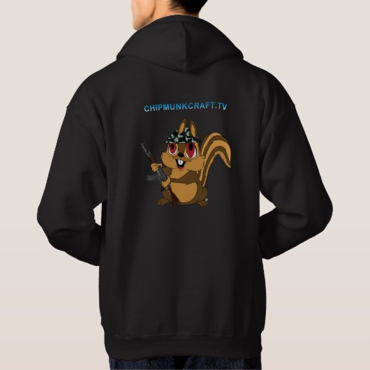 ChipmunkCraft mit Kapuze Sweatshirt v2 (Rückseite)