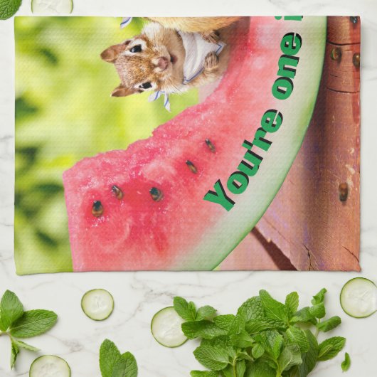 Chipmunke Esswasser Geschirrtuch (Gefaltet)