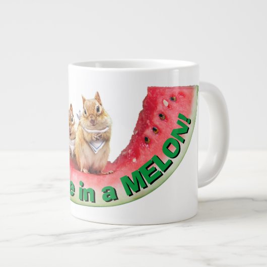 Chipmunke Esswasser Jumbo-Tasse (Vorderseite Rechts)