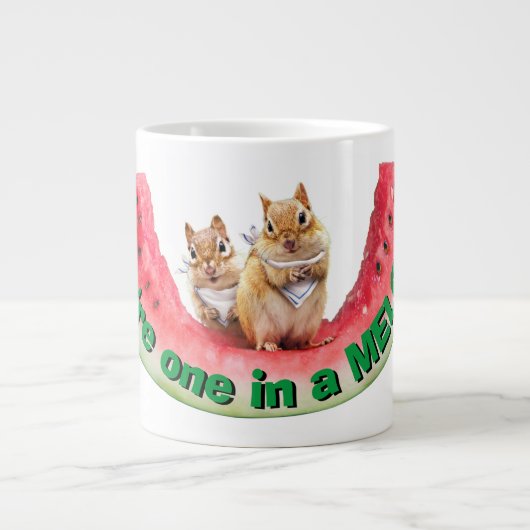 Chipmunke Esswasser Jumbo-Tasse (Vorderseite)