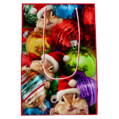 Chipmunke mit Weihnachtsgeschmack Mittlere Geschenktüte (Rückseite)