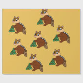 Chipmunkentwurfs-Packpapier Geschenkpapier (Flach)