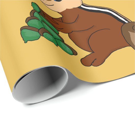 Chipmunkentwurfs-Packpapier Geschenkpapier (Rolleneckpunkt)