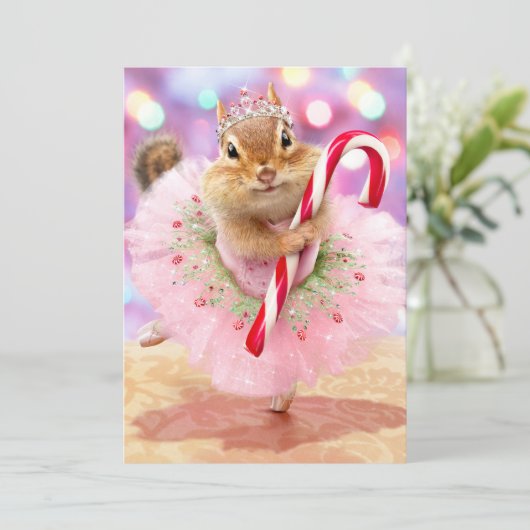 Chipmunker-Mehlmatte Einladung (Stehend Vorderseite)