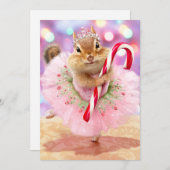 Chipmunker-Mehlmatte Einladung (Vorne/Hinten)