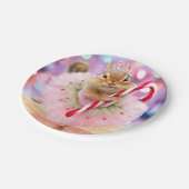 Chipmunker-Mehlmatte Pappteller (Schrägansicht)