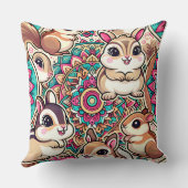 "Chipmunks & Cottontails" Kissen (Rückseite)