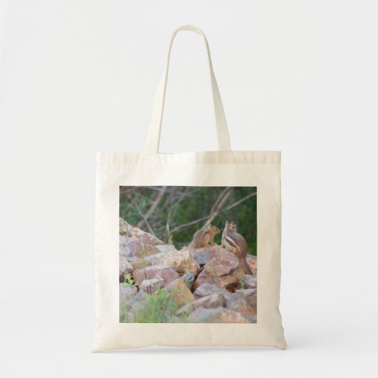 Chipmunks, die den Horizont abstecken Tragetasche (Vorne)