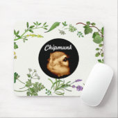 chipmunk's face　(photograph) mousepad (Mit Mouse)