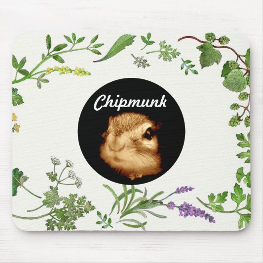 chipmunk's face　(photograph) mousepad (Vorne)