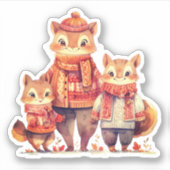 Chipmunks fallaufkleber aufkleber (Vorderseite)