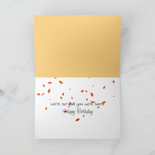 Chipmunks für Herbst zum Geburtstag Karte (Innenseite)