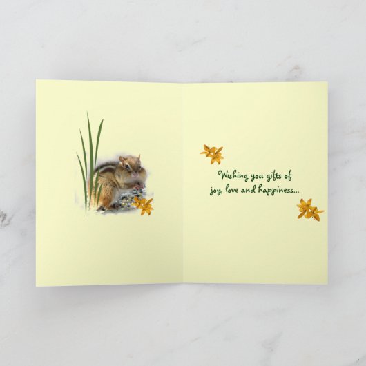 Chipmunks Geburtstag Karte (Innenseite)