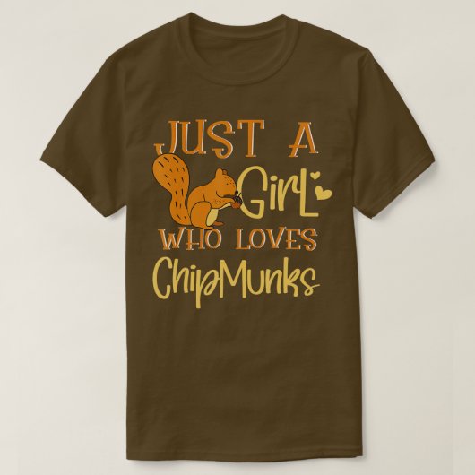 Chipmunks Girl Niedlich Chipmunks Whisperer Gift T-Shirt (Design vorne)