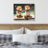 Chipmunks in Reading Glasses Leinwanddruck (Insitu (Schlafzimmer))
