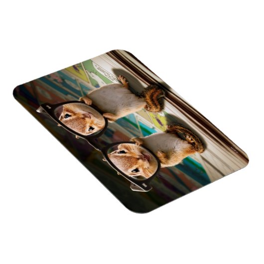 Chipmunks in Reading Glasses Magnet (Rechte Seite)