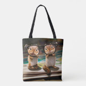 Chipmunks in Reading Glasses Tasche (Rückseite)