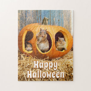 Chipmunks Inside Boo Jack-o-Lantern Puzzle