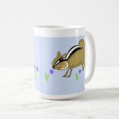 Chipmunks mit Blume Kaffeetasse (VorderseiteRechts)