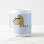 Chipmunks mit Blume Kaffeetasse (Vorderseite Links)