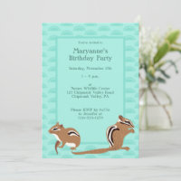 Chipmunks Themed Birthday Party Custom